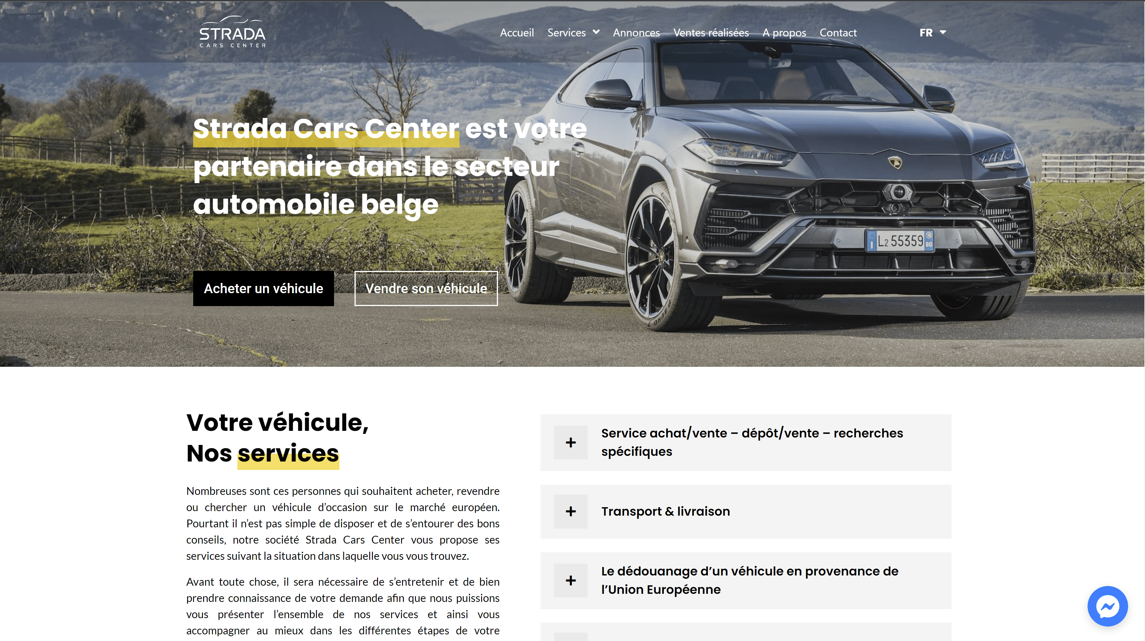 Strada Cars Website